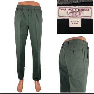 J Crew Wallace & Barnes Green Single-Pleat Pant, 30x30
